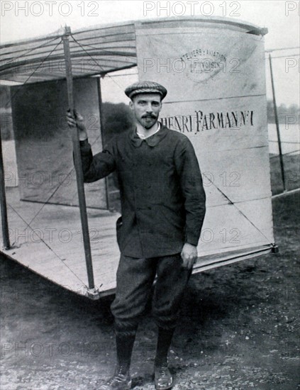 Portrait de l'aviateur Henri Farman (1907)