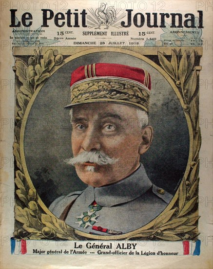 General Alby, Major General of the Army, Grand Officer of the Legion of Honour (1918)