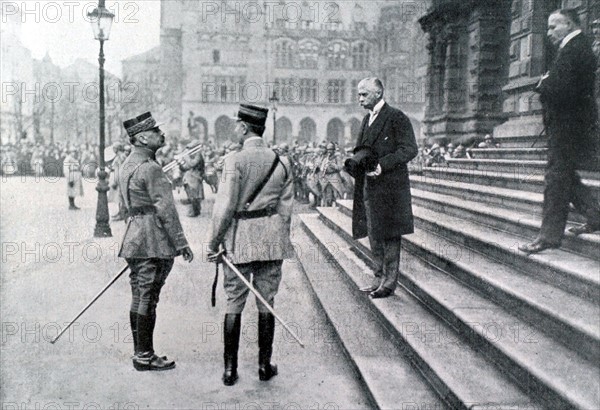 Première Guerre Mondiale. Occupation de Wiesbaden par l'armée française (décembre 1918)