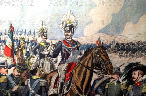 Victor-Emmanuel III et son état-major