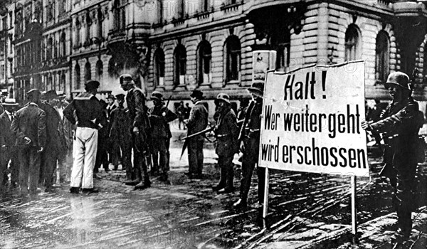 Germany. Spartakist Uprising (1919)