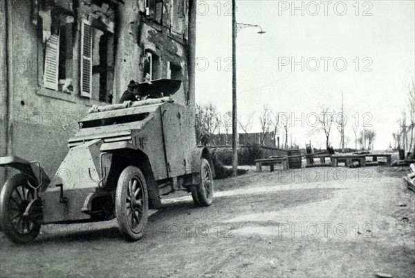 World War I. Defense of the entrance to a village in Lorraine (1915)