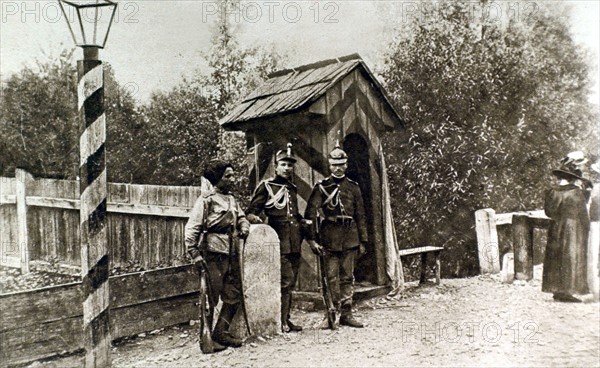 Première Guerre Mondiale. Russes et Roumains à la frontière de Bukovine