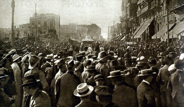 Première Guerre Mondiale. Manifestation en Crête