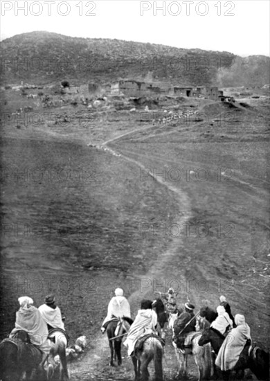 Maroc. Raid de l'armée française au sud de Sefrou (11 janvier 1912)