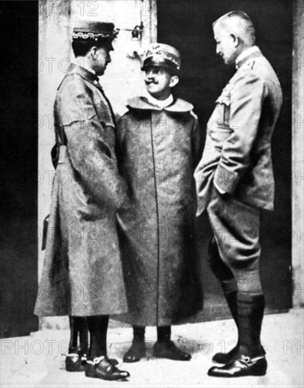 King Victor Emmanuel III at the front, 1915