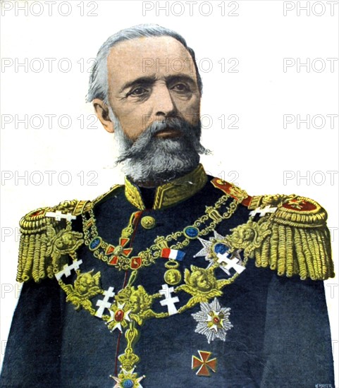 Portrait de Oscar II, roi de Suède et de Norvège du 26-3-1899