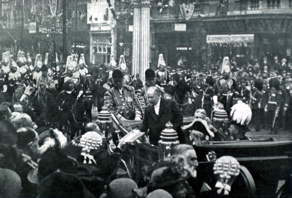 French President Poincaré on a visit to England (1913)