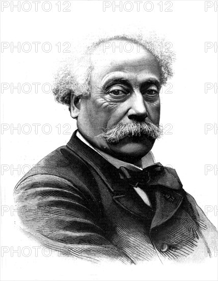 Portrait d'Alexandre Dumas, fils in "Le Journal illustré" du 30-1-1887