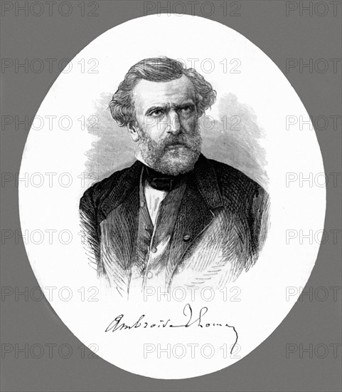 Portrait d'Ambroise Thomas in "L'Univers illustré" du 22-4-1882