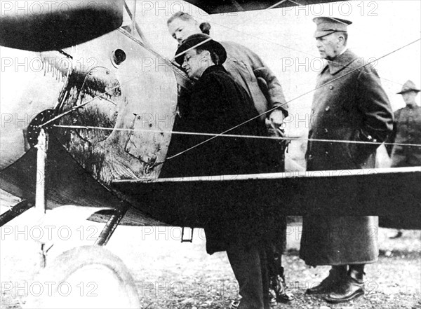 World War I. American airfield in France (1918)