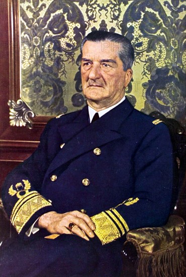 Portrait de Nicolaus Horthy de Nagybenya, in la revue "Signal" de 1941