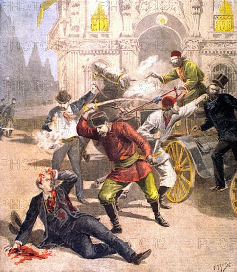 Assassinat de M. Stamboulof, ancien chef du ministère bulgare, (1895)
