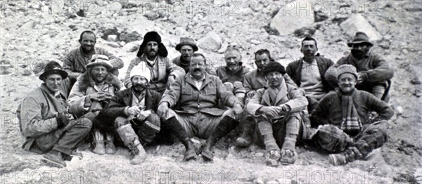 Expédition du Mont Everest, les membres de l'expédition (1922)