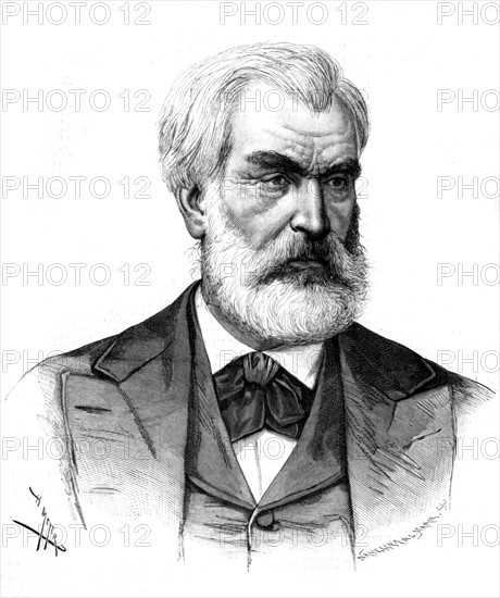 Portrait de Eugène Pelletan, in "Le Journal illustré" du 28 décembre 1884