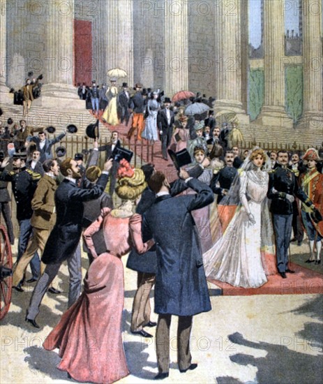 Le mariage du commandant Mangin, du 13 mai 1900