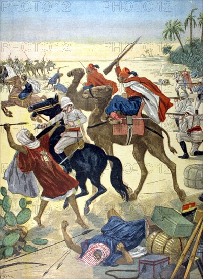 Au Sahara, victoire française contre les Touaregs, du 21 janvier 1900