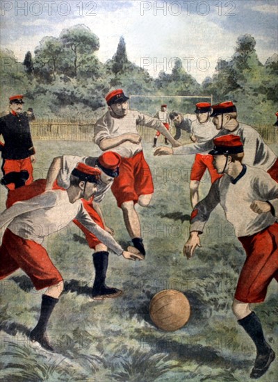 A new sport in the army: football (1902)