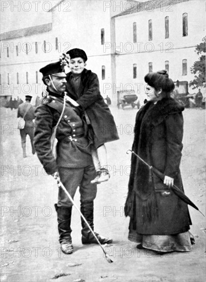 Les adieux au réserviste bulgare à Sofia  (1912)