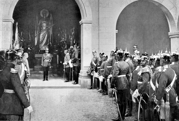 Inauguration du monument de Gravelotte par Guillaume II, en Allemagne (11 mai 1905)