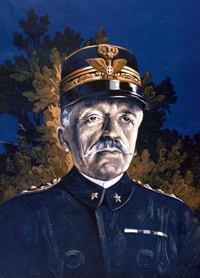 Portrait du général Cadorna, in "Le pays de France" du 13 avril 1916.