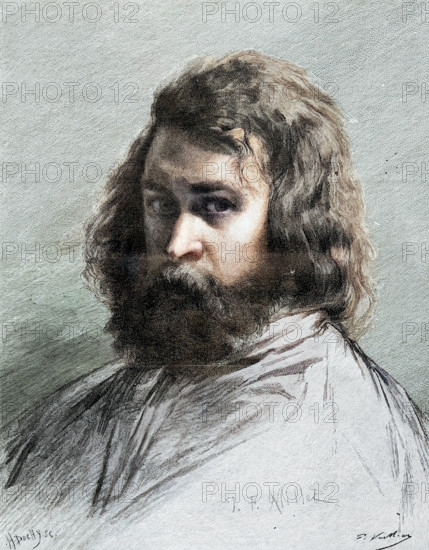 Self-portrait of painter Jean-François Millet
