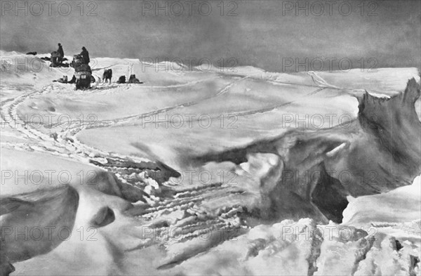 Norwegian South Pole expedition (at the Devil's glacier), lead by Roald Amundsen in 1911-1912.
