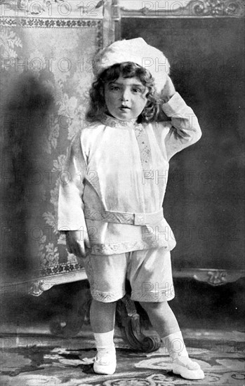 Portrait of Alexis Nicolaievitch (Czar Nicholas II's son), in 1907