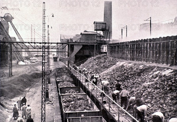 French occupation of the Ruhr region, at the cokeworks of Westerholt, in 1923