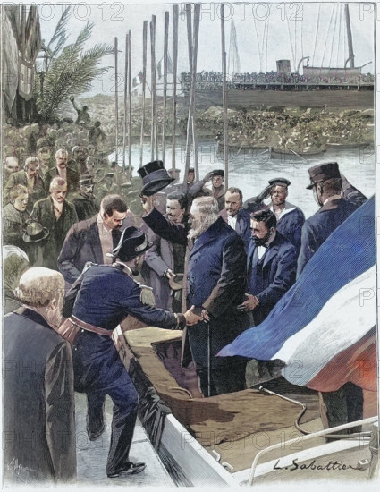 Arrival of President Paul Krüger in Marseille, 1900.