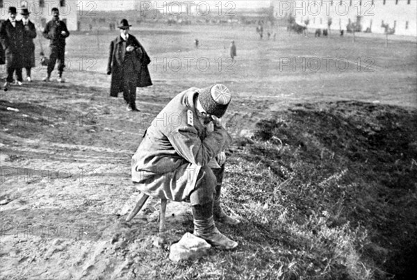 Guerre des Balkans.
Fouad bey, commandant turc à la forteresse de Belgrade, en 1912.