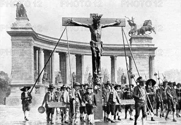 Les fêtes de Saint Emeric à Budapest, en 1930.