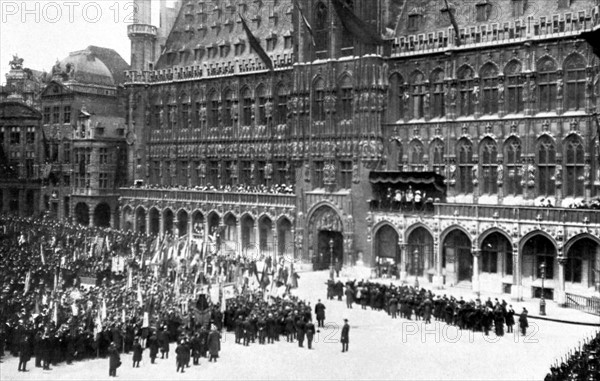 Wilhelm II on a visit to Belgium (1910)