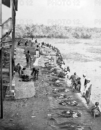 Recruitment of soldiers by the French army in Senegal, 1910