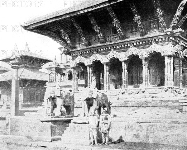 A temple in Patan, Nepal (1929)