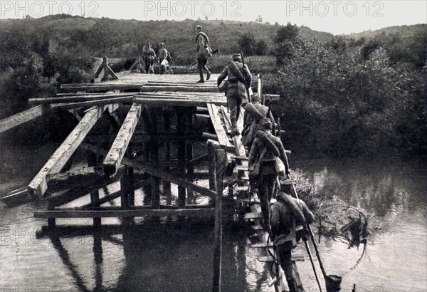 World War I. 
Retreat of the Serbian army, 1916