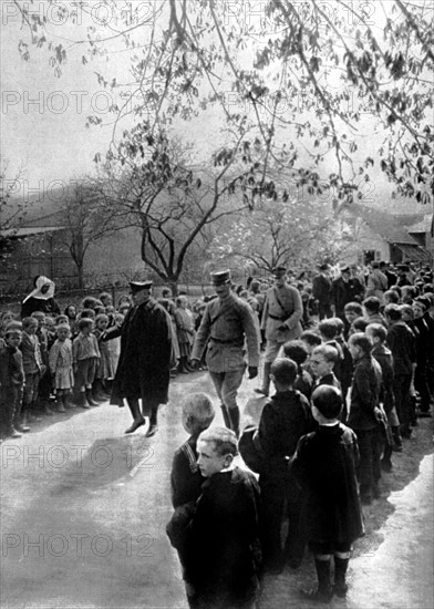 Visite du président Poincaré en Alsace, en 1916.