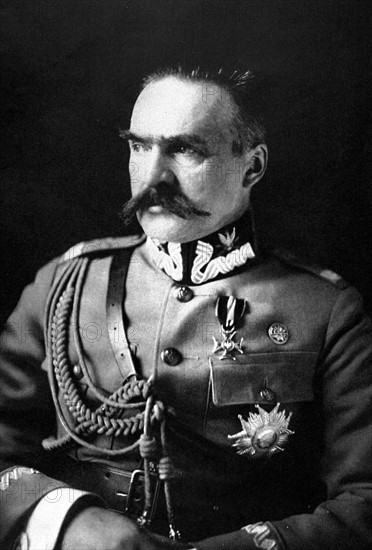 Portrait du maréchal Pilsudski, en Pologne (1926)