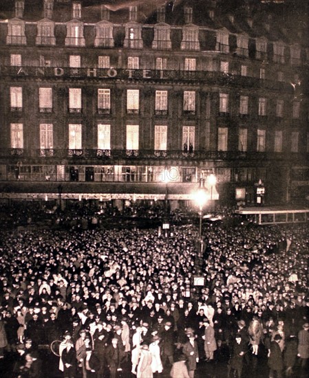 La veillée des élections législatives à Paris (1928)