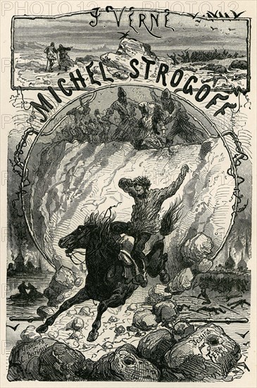 Jules Verne, "Michel Strogoff. De Moscou à Irkoutsk" (frontispice)