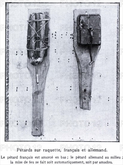 Pétards sur raquette, français et allemands