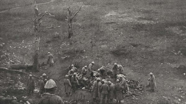 Bataille de Verdun : rassemblement du matériel après les combats