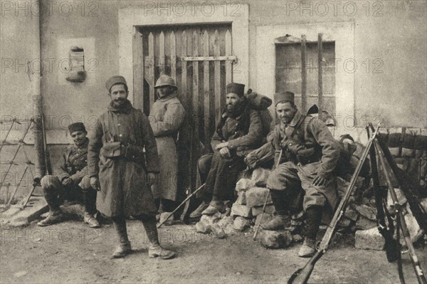 Moroccan tirailleurs returning from the Fort de Douaumont