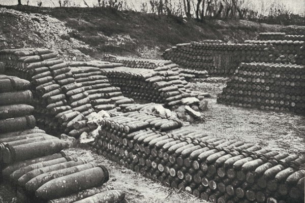 Dépôt de munitions destinées au ravitaillement de la bataille de Verdun