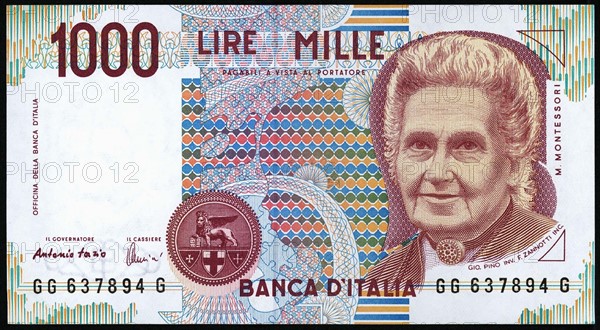 1,000 Lire banknote