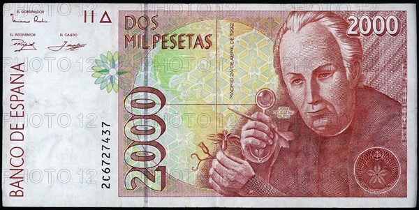 2,000 Pesetas banknote