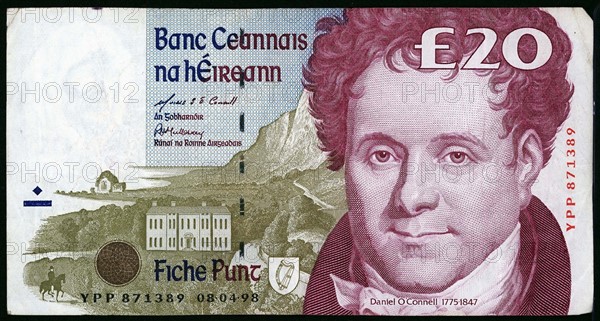 20 Irish pounds banknote