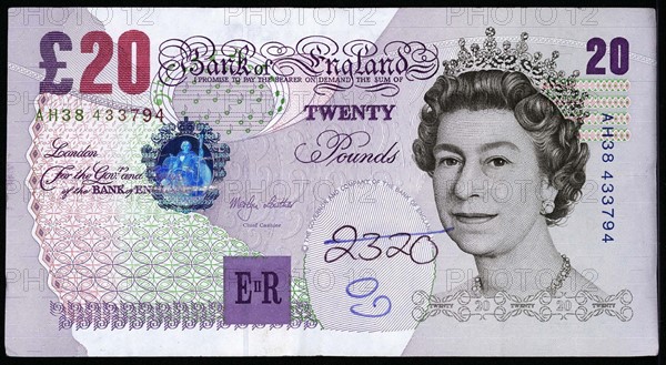 Billet de 20 Livres Sterling