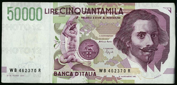 50,000 Italian Lire banknote