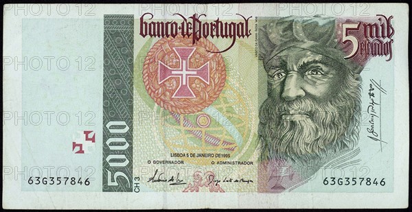 5,000 Escudos banknote